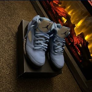 Jordan Sneakers in Light Blue and White